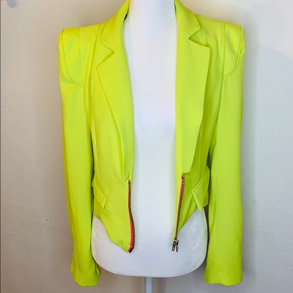 Neon Yellow Blazer